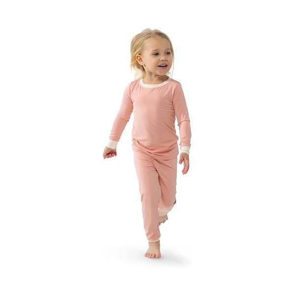 Soft Viscose from Bamboo Pajamas for Kids - Toddler Pajamas for Boys & Girls - Two Piece Set PJs