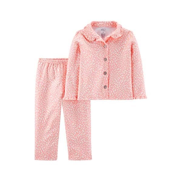 girls 2-piece Coat Style Pajama Set