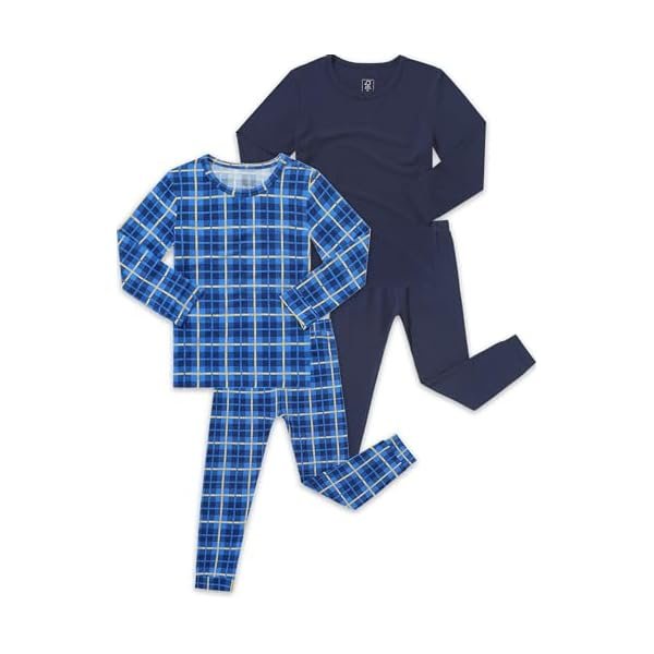 Bamboo Viscose Pajamas for Toddler Boys, Baby Kids Soft Stretchy Pajamas Sets Sleeper