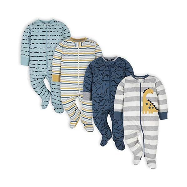 baby-boys 4 Pack Sleep 'N Play Footie