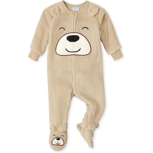 unisex-baby And Toddler Fleece Zip-front One Piece Footed Pajama