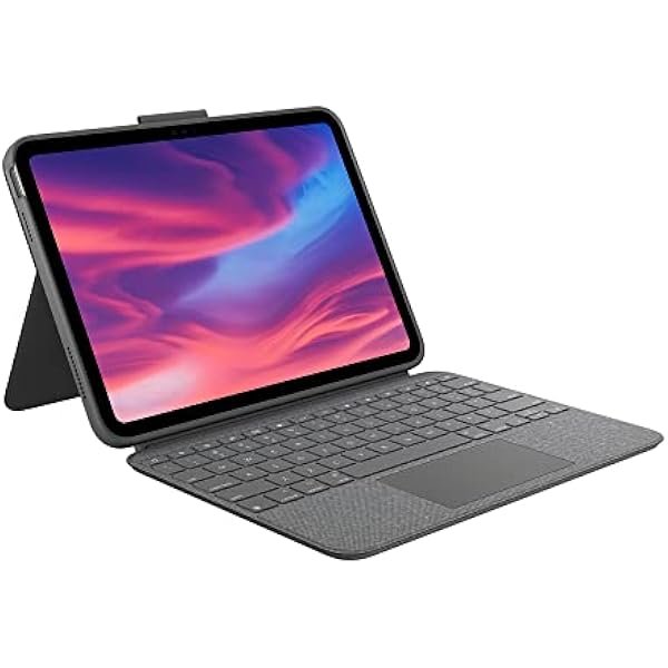 Combo Touch iPad 10th Gen Case, Detachable Keyboard, Large Precision Trackpad, Backlit Keyboard, Smart Connector - Oxford Gray